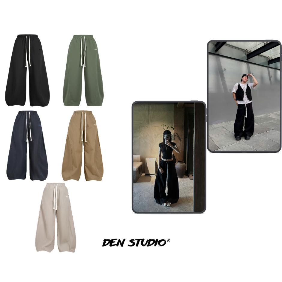 (ĐEN STUDIO) QUẦN KAKI FORM SIÊU TO RỘNG UNISEX (Q11) | BigBuy360 - bigbuy360.vn