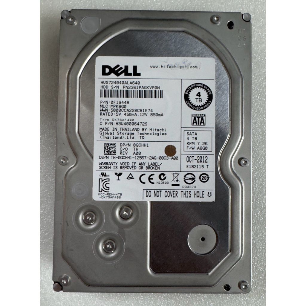 Ổ Cứng HDD 4TB Dell Enterprise 7.2K SATA | Ổ Cứng Server 4TB Chính Hãng Giá Tốt