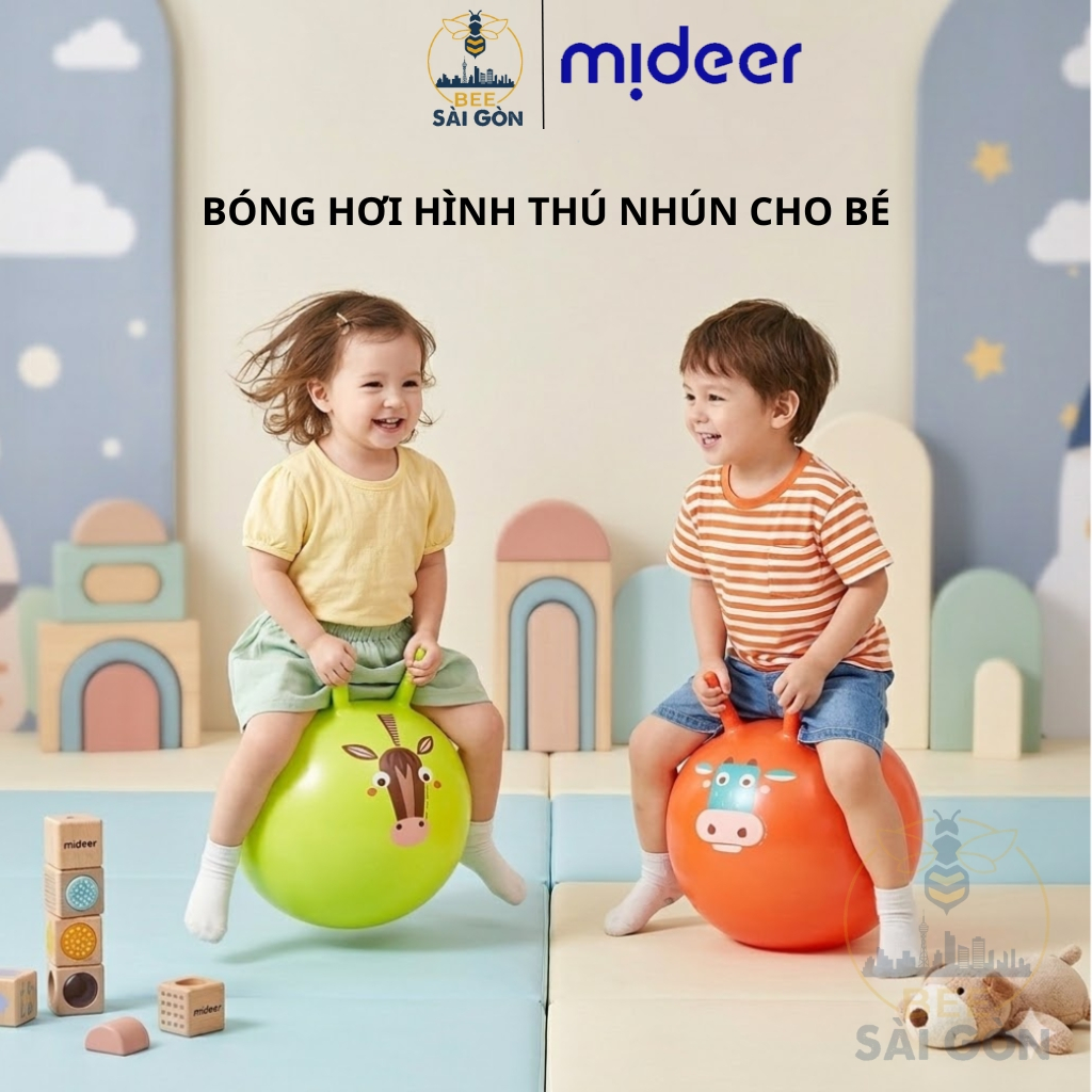 Bóng hơi cho bé hình thú nhún Mideer Sensory Training Bounce Ball