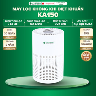 Máy Lọc Không Khí Diệt Khuẩn UVGREEN KA150 20m2, HEPA H13 Lọc Bụi Mịn, UVC Led Diệt Khuẩn, Tinh Dầu