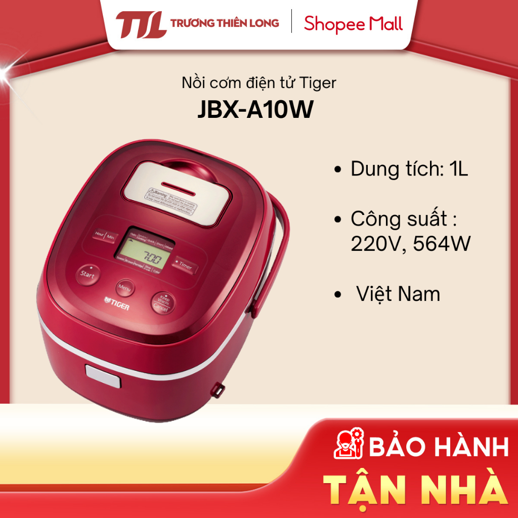 JBX-A10W - Nồi Cơm Điện Tử Tiger JBX-A10W (1.0L) [TOÀN QUỐC]