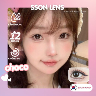 Kính áp tròng Choco Lens Cận 0–10 Độ, Giãn Nhẹ Siêu Tự Nhiên, Kèm Khay