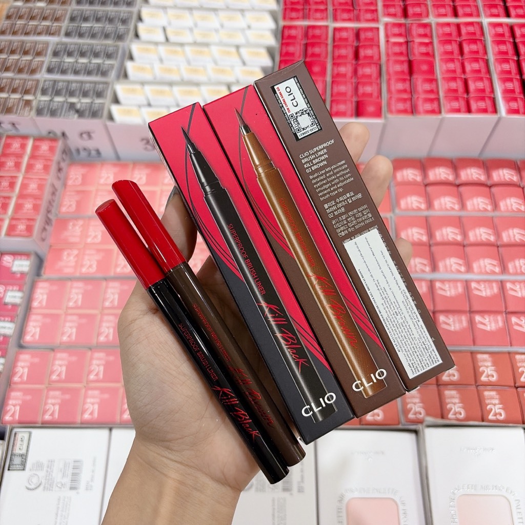 Kẻ Mắt Clio Superproof Brush Liner