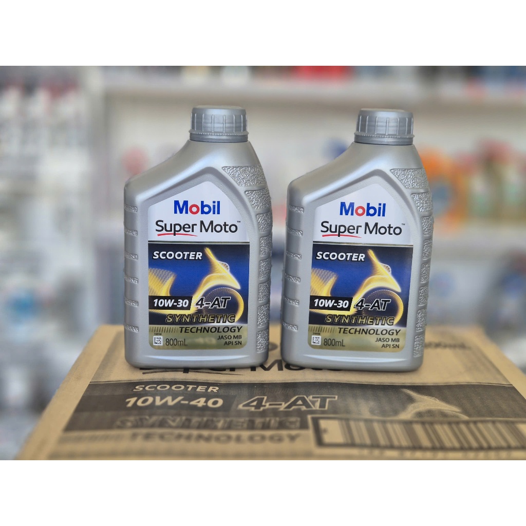 Nhớt Mobil Super Moto Scooter 10W30 800ml Nhập Singafo JASO MB API SN