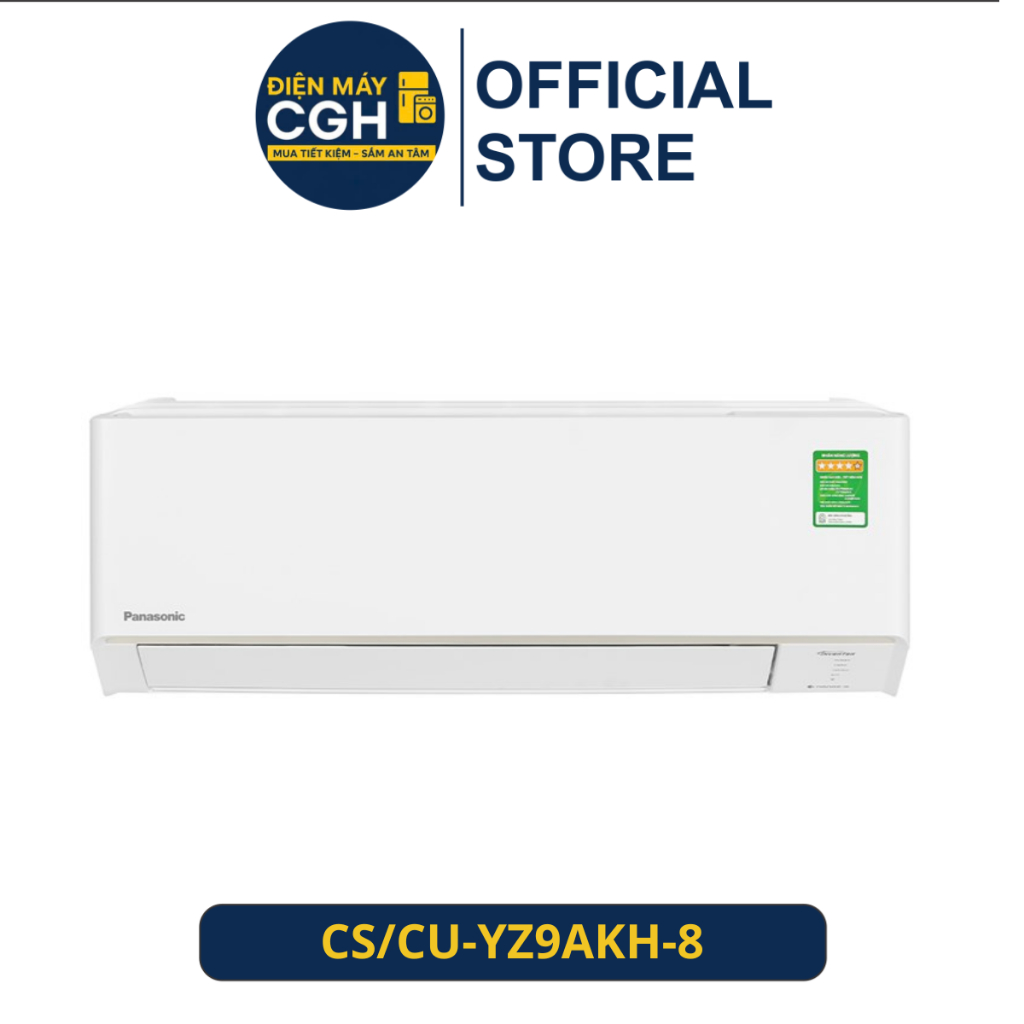 CS/CU-YZ9AKH-8 Điều hòa Panasonic 2 chiều Inverter R32 tiêu chuẩn 9000BTU