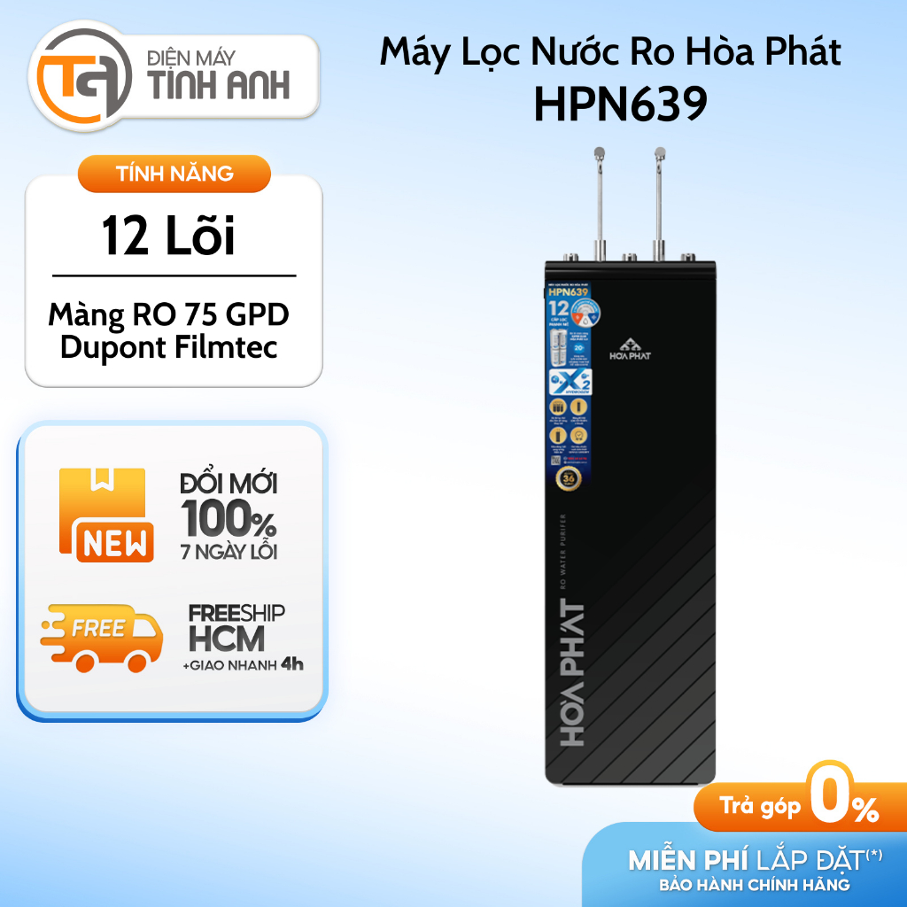 Máy Lọc Nước Ro Hòa Phát 12 Lõi HPN639