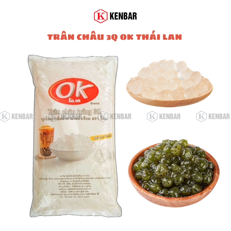 Trân Châu 3Q OK Thái Lan 2KG - trân châu trắng, trân châu vị Olong