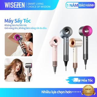 Máy Sấy Tóc Ion âm Wisezen tạo kiểu 2 chiều nóng lạnh ion âm Có 4 chế độ sấy Tặng kèm đầu sấy Có Hộp Quà Tặng
