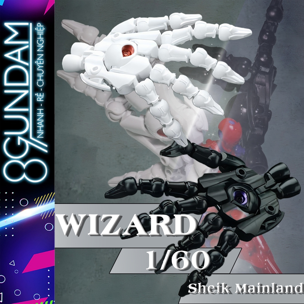 [SẮP VỀ] Mô Hình Lắp Ráp 1/60 Sheik Mainland 3MIN Project - Shaman (set 02 bàn tay)