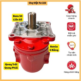 🎁 Bơm Thủy Lực 50 Liên Xô Cốt Rơnia 6 Răng Quay Trái Và Quay Phải