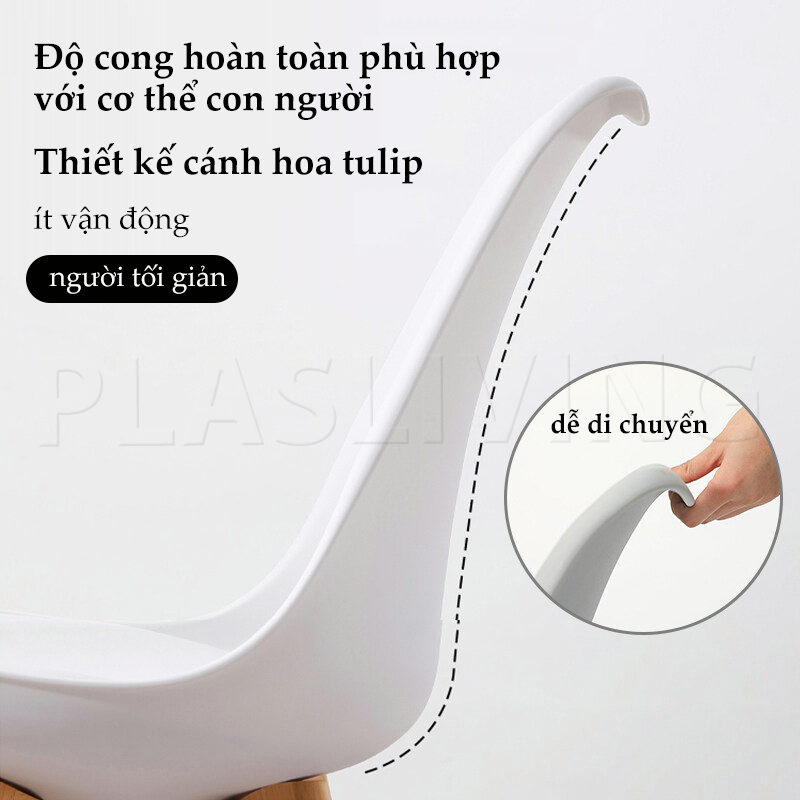 Ghế EAMES, Ghế Gỗ, Ghế Trang Điểm, Mặt Nhựa, Chân Gỗ Tự Nhiên, Cao Cấp, Nhiều Màu, Đẹp | BigBuy360 - bigbuy360.vn