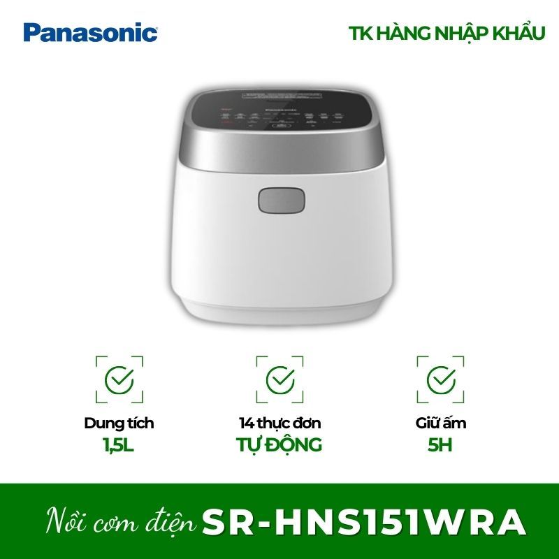 Nồi cơm cao tần Panasonic 1.5 lít SR-HNS151WRA - Lòng Nồi Chống Dính Bền Bỉ