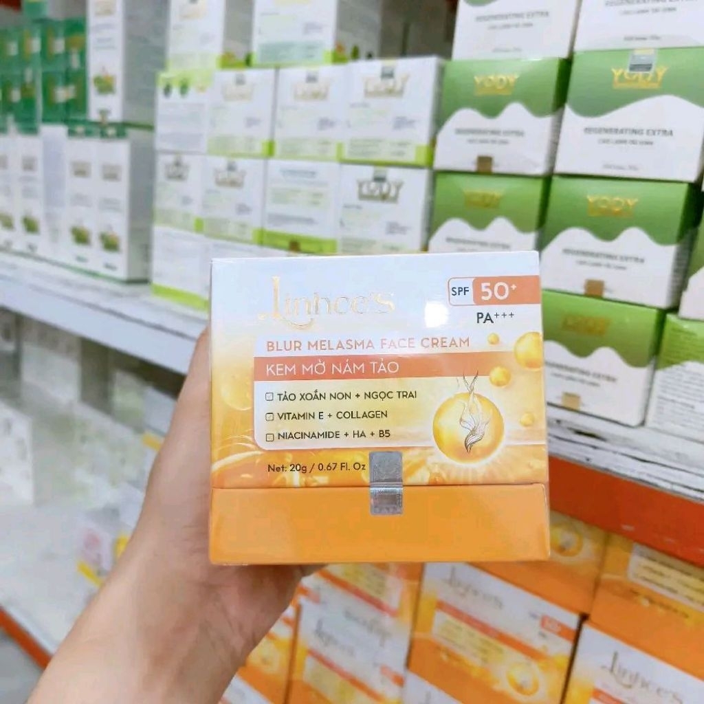 Kem Nám Linhces Malasma Pro Vitamin E  Colagen Giúp Mờ Nám Dưỡng Ẩm
