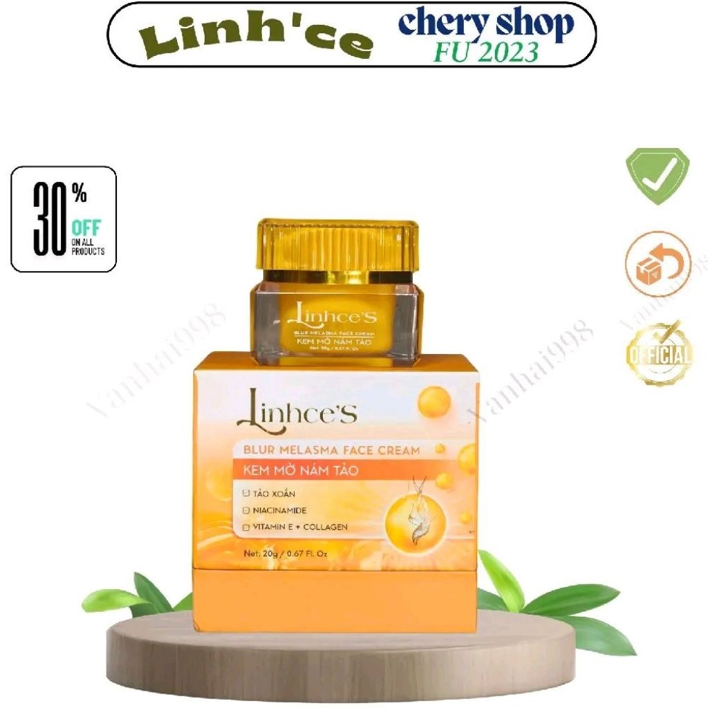 Kem Nám Linhces Malasma Pro Vitamin E  Colagen Giúp Mờ Nám Dưỡng Ẩm