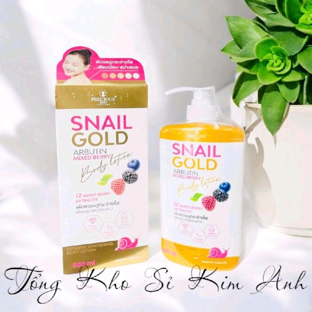 SỮA DƯỠNG THỂ SNAIL GOLD ARBUTIN MIXED BERRY ( 500ml