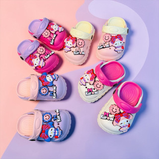Dép sục Kuromi bé gái 3D dễ thương quai gài chống trượt mềm êm size 18-29 sandal trẻ em đi học đi chơi