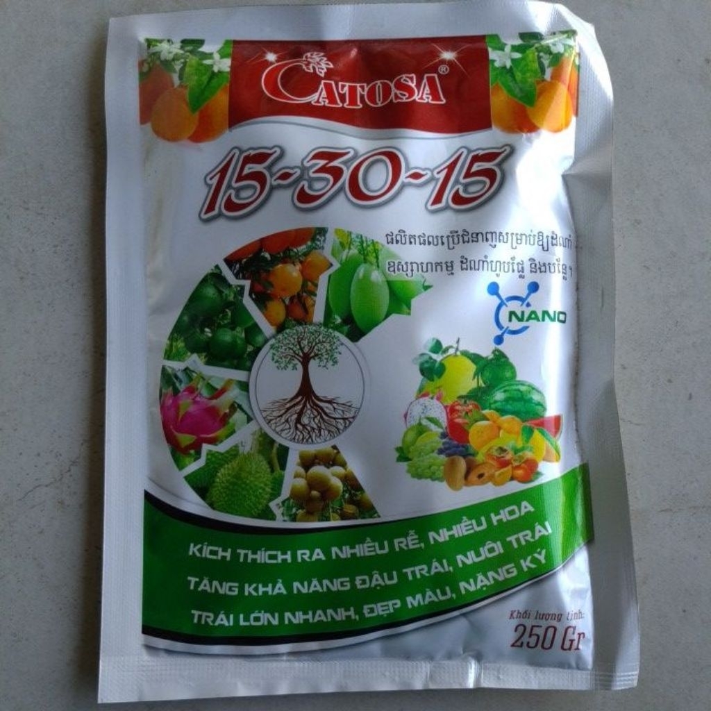 PHÂN BÓN 15-30-15 THÁI gói 250g