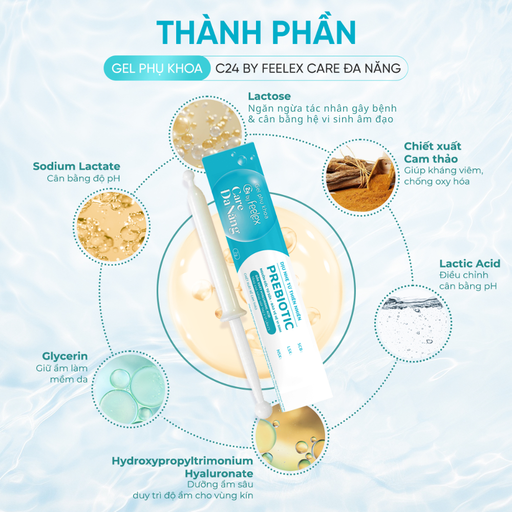 Dung dịch vệ sinh phụ nữ đũa thần inner C24 By Feelex Care, hỗ trợ làm sạch vùng kín an toàn, tiện l