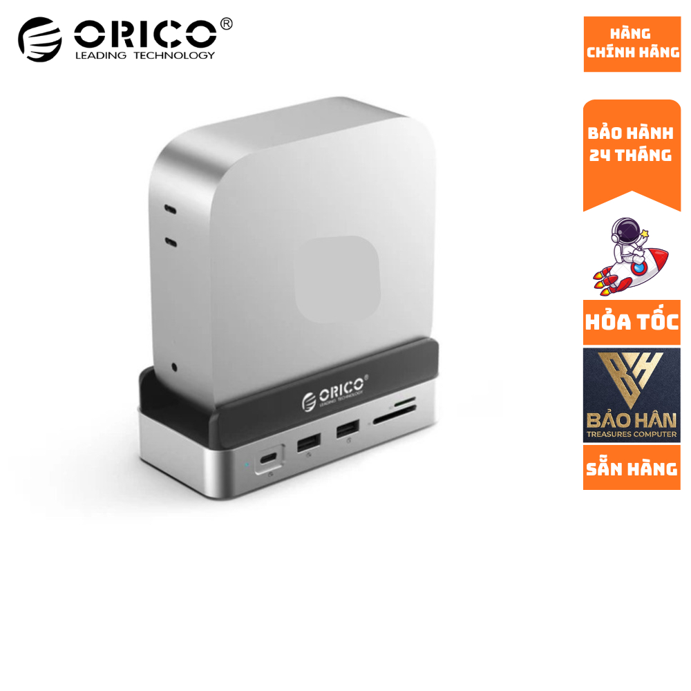 Dock đa năng  ORICO-VS10-SV-EP MiniDock 10 trong 1 tốc độ 10G - Hàng Chính Hãng