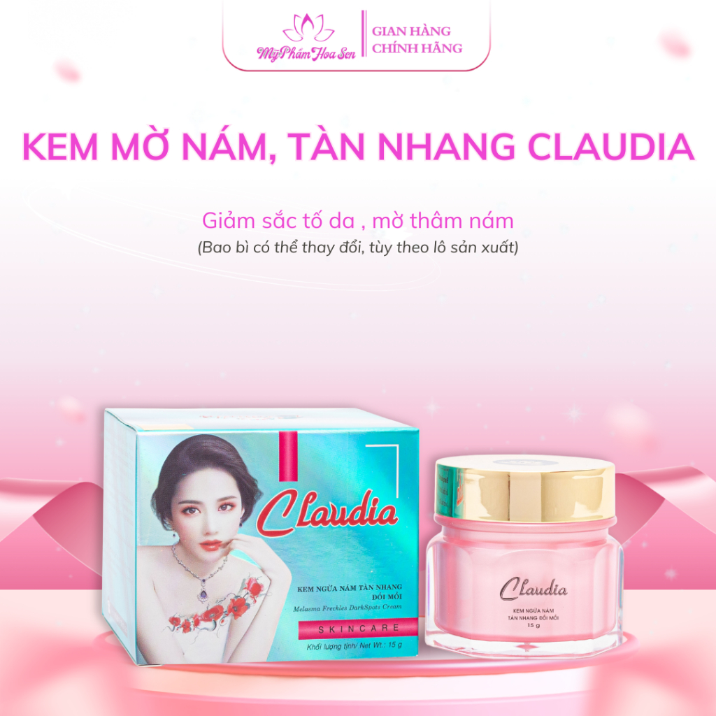 Kem Ngừa nám, Tàn nhang, Đồi mồi Claudia