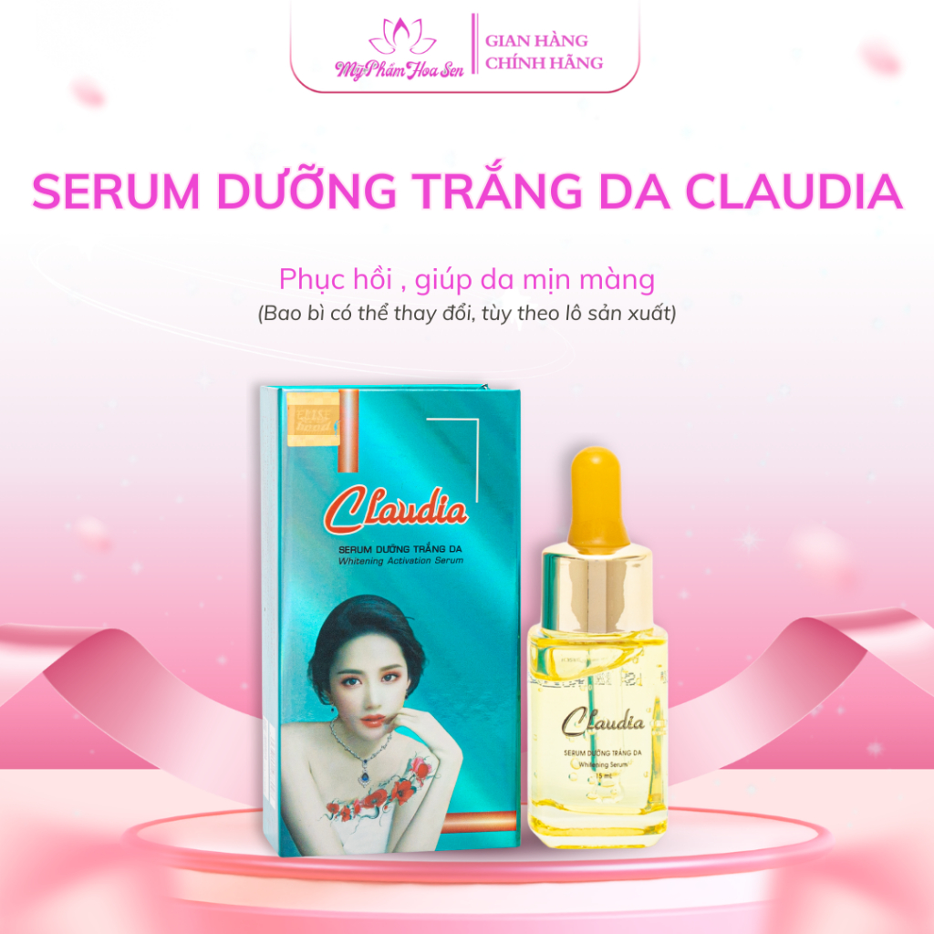 Serum Dưỡng trắng da, Cấp ẩm Claudia