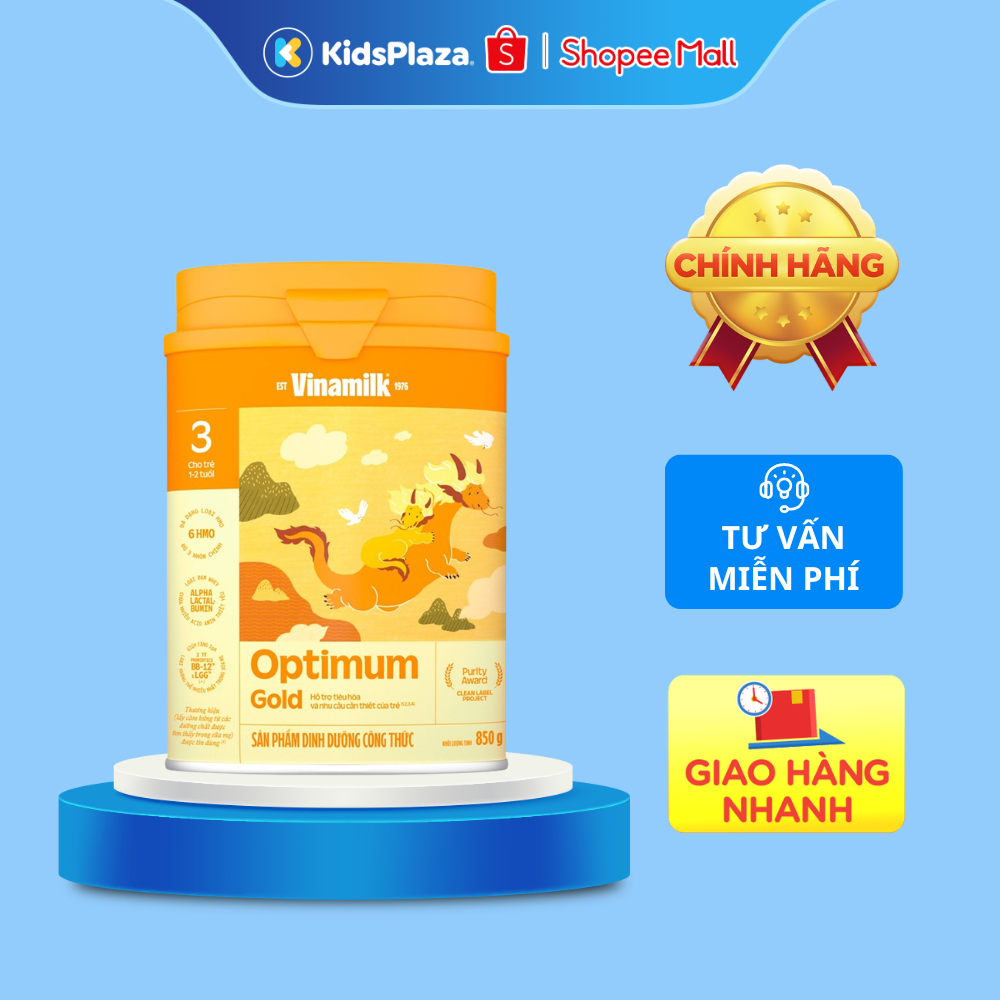 Sữa Vinamilk Optimum Gold 3 850g cho bé 1-2Y