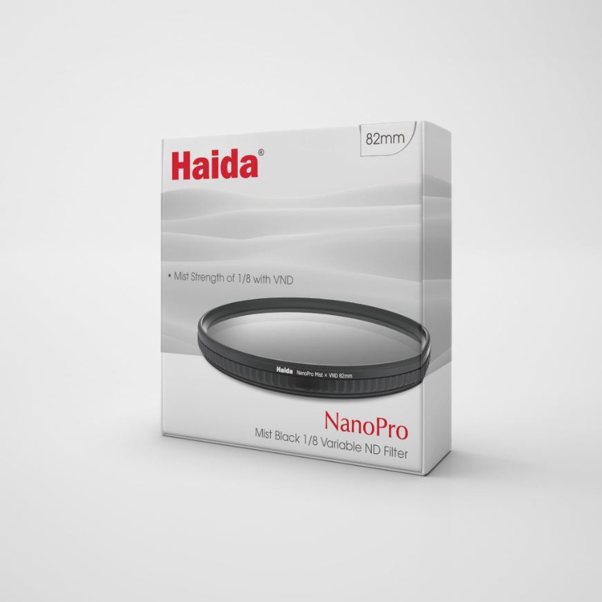 (Filter) Kính lọc Haida NanoPro Mist Black 1/8 Variable ND Filter 77mm/ 82mm