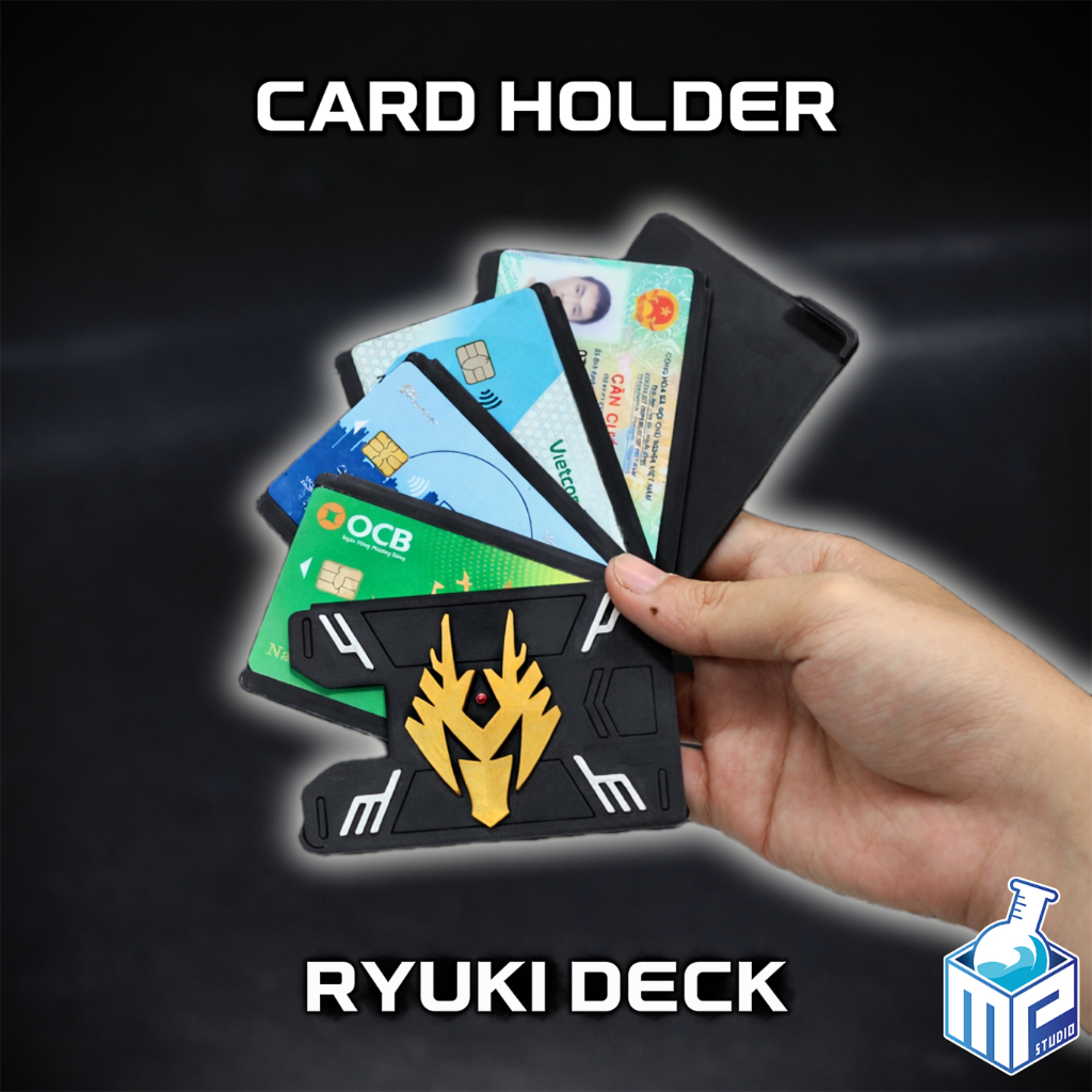 [Kamen Rider Ryuki] Card Holder Cơ Chế - Đồ đựng Thẻ ATM, Thẻ ID, Name Card | Móc khóa in 3D