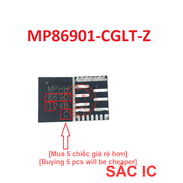 [MP68] MP86901-CGLT-Z MP86901C 86901 MPM6 8690 ic nguồn trên bo mạch - Mới nguyên bản - Original NEW