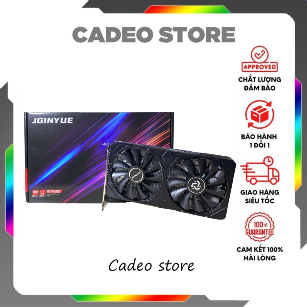 Card RX 6500XT 4GB JGINYUE – Gaming Full HD, Hiệu Năng Ổn Định