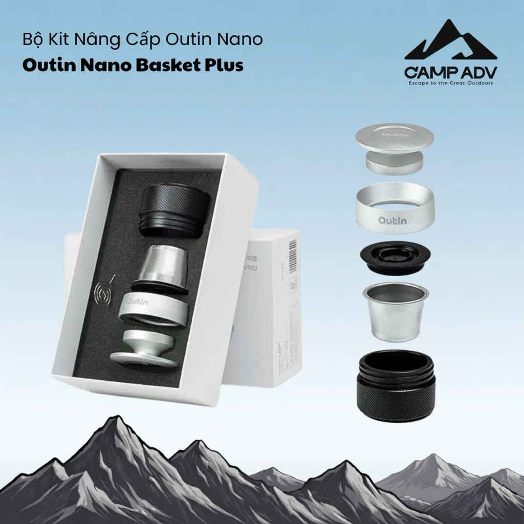 Bộ kit Outin Nano Basket Plus dung tích 18g ,Bộ Kit Nâng Cấp Outin Nano phiên bản cao cấp