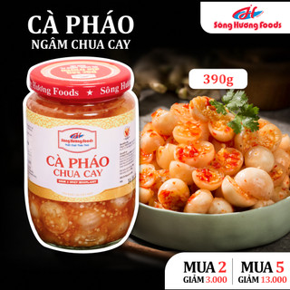 Cà Pháo Chua Cay Sông Hương Foods Hũ 390g - Ăn Kèm Cơm, Bún, Mì Tôm, Ăn Vặt, Thịt Nướng, Canh Rau