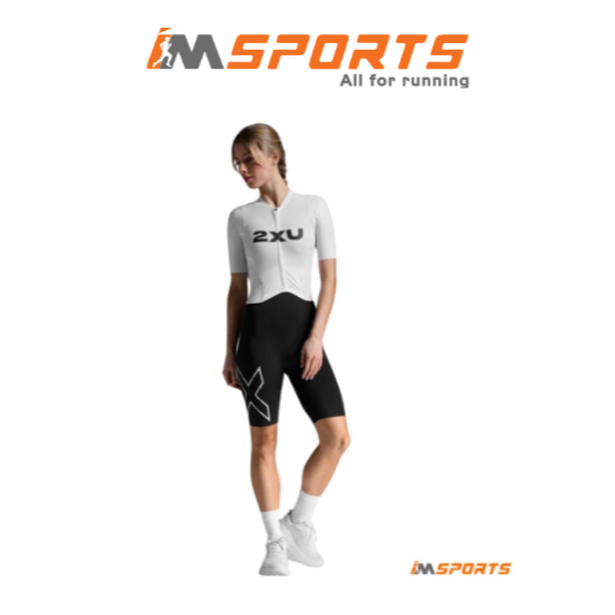 Light Speed React | Bộ Quần Áo Ba Môn Phối Hợp Nữ 2XU Light Speedreact Sleeved Trisuit - BLK/WHT CHÍ