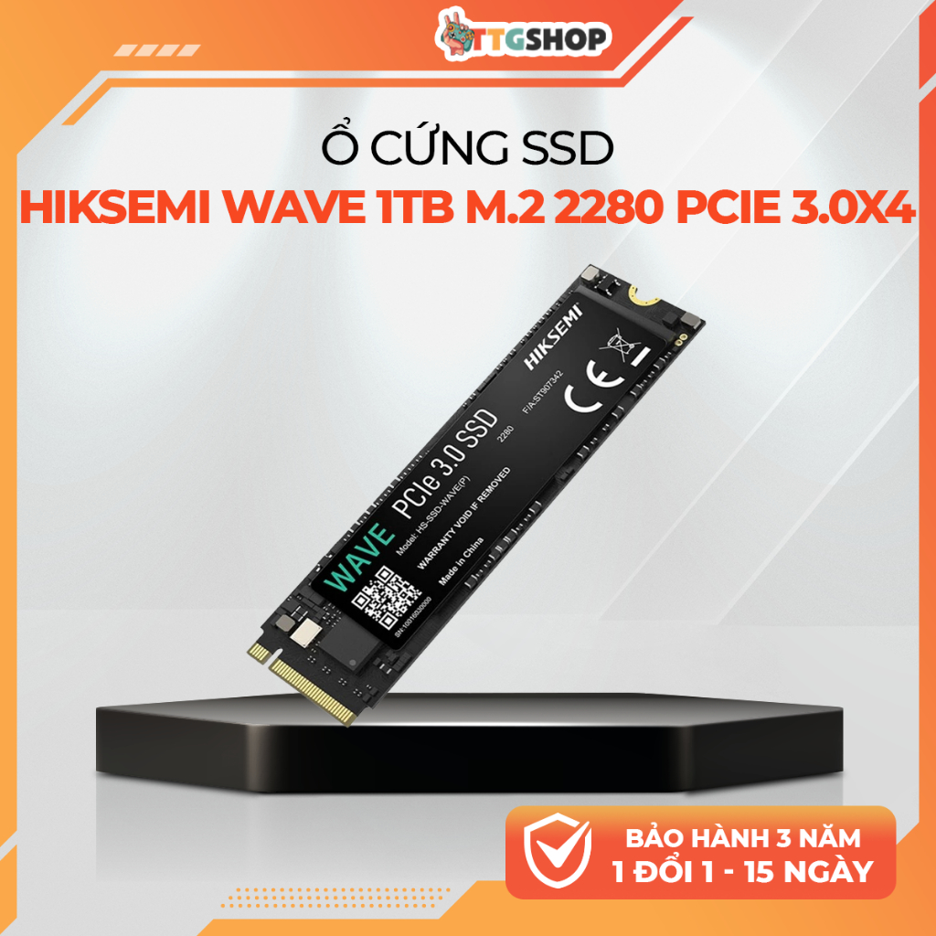 SSD NVMe HIKSEMI WAVE P 1TB M.2 2280 PCIe Gen3x4 2450/2450MB/s TBW 240TB BH 3 Năm