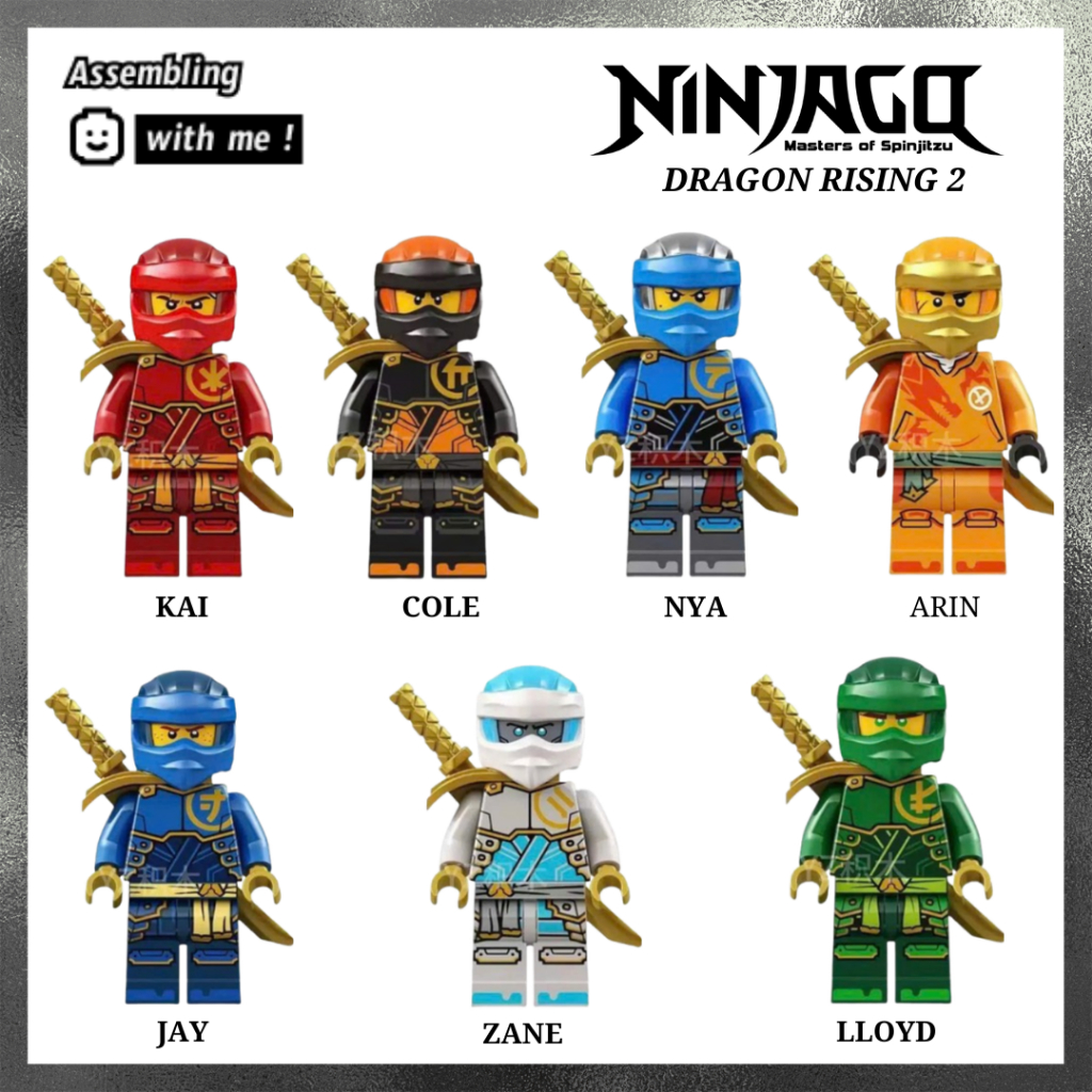 Đồ chơi lắp ráp Minifigure Ninjago Dragon Rising 2 - Các chiến binh ninja
