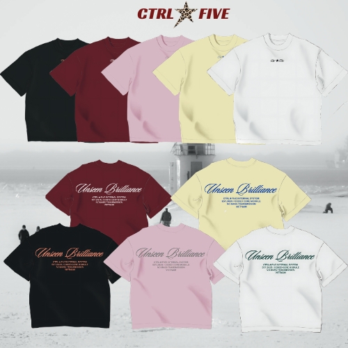 Áo Thun Local Brand CTRL FIVE Unseen Brilliance Form BOXY Vải Cotton 2 chiều 250gsm Unisex
