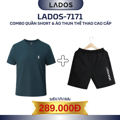 Bộ quần áo thể thao nam đẹp cao cấp LADOS-7171, vải thun lạnh, mặc nhà, chạy bộ, tập gym (Áo 9253+ quần 4060)