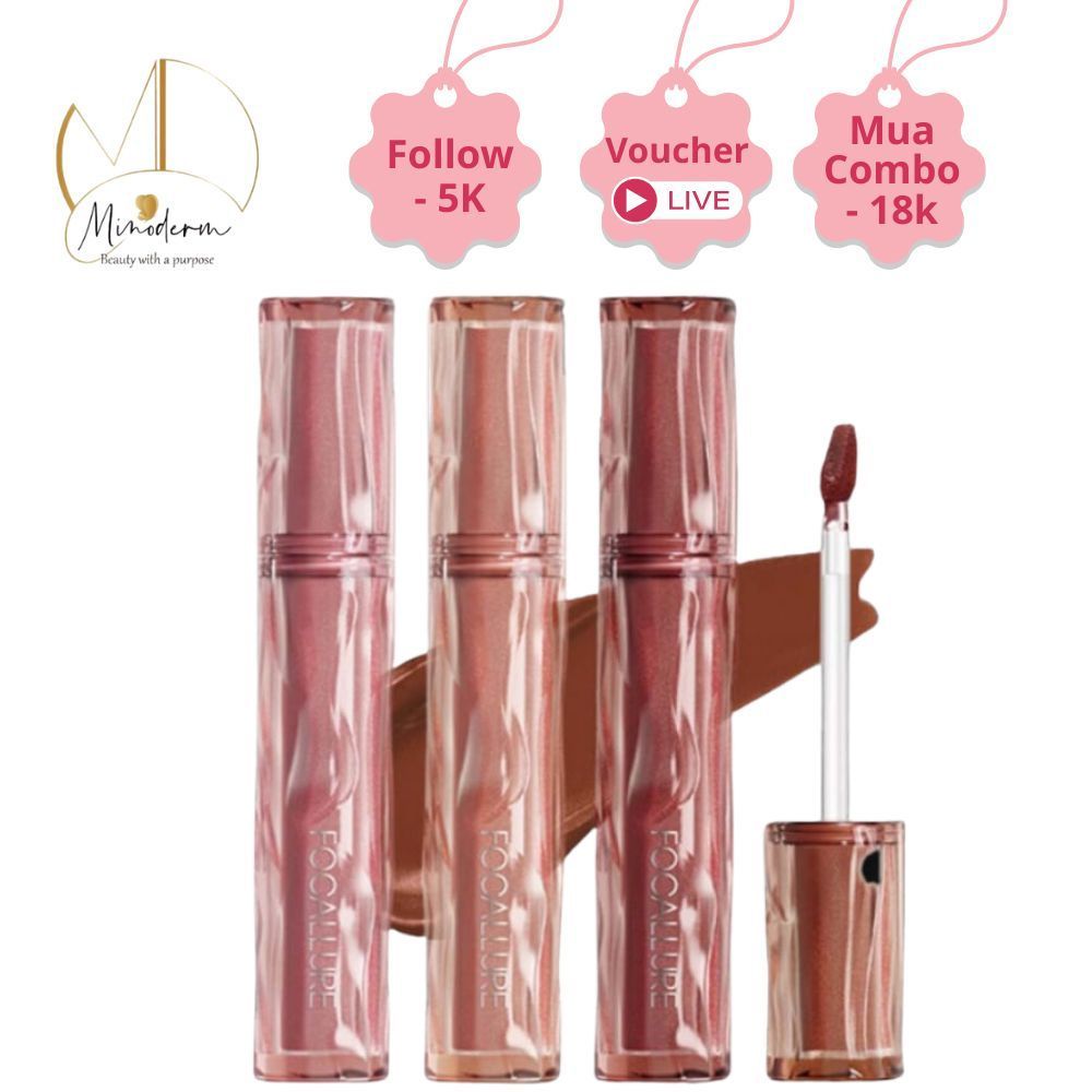 Son Kem Nhung Lì FOCALLURE Mềm Mịn Thoáng Khí Cảm Giác Nhẹ Dưỡng Ẩm Lâu Trôi - 2G L15