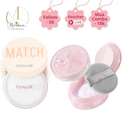 Phấn phủ lì FOCALLURE dạng bột kiểm soát dầu lâu trôi 15g FA-154