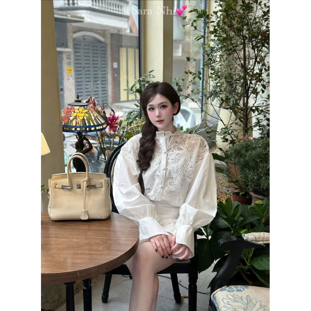 Set Ren Sơ Mi + Cv chữ A