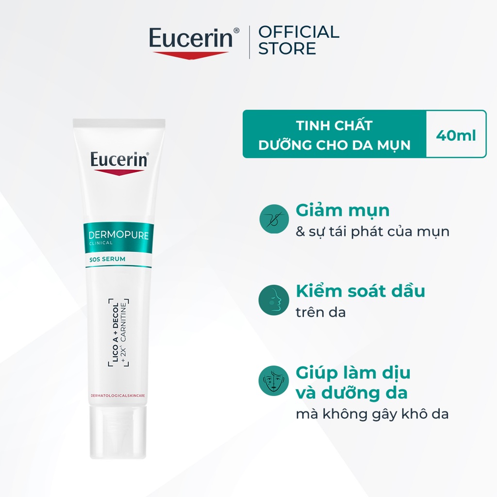 [KOL x Eucerin]Tinh chất dưỡng cho da mụn Eucerin Pro Acne SOS Serum 40ml