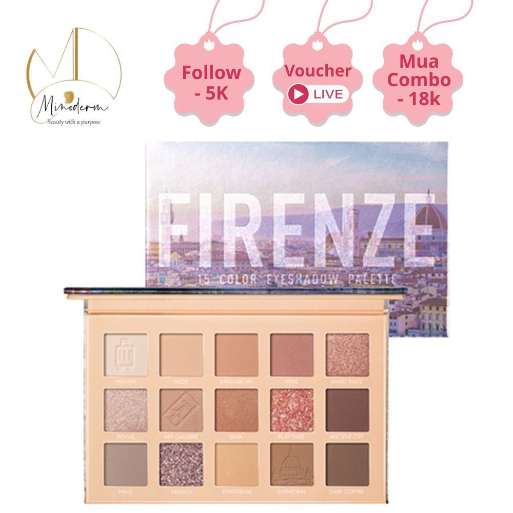 Bảng phấn mắt FOCALLURE 15 màu tông da trang điểm màu tự nhiên cho mắt lâu trôi 17.25g FA-100