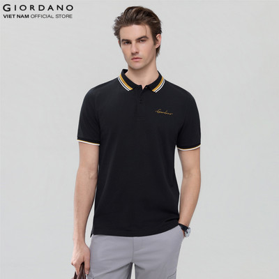 GIORDANO Áo Thun Nam Ngắn Tay Có Cổ Signature Polo 01016256