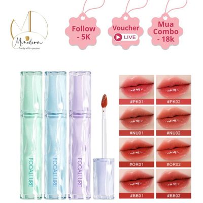 Son Tint FOCALLURE Siêu Căng Bóng Mọng, Nước Lâu Trôi, Không Bết Dính 2g L22