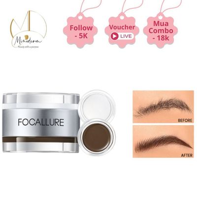 Kem Lông Mày 2 trong 1 Focallure Pro-Shape gel 3D ĐIêu Khắc đa năng không dính chống nhòe