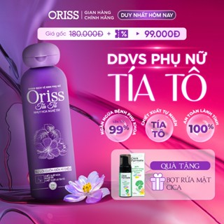 Dung dịch vệ sinh phụ nữ Oriss tía tô làm sạch dịu nhẹ ngăn mùi ngừa vấn đề phụ khoa 200ml