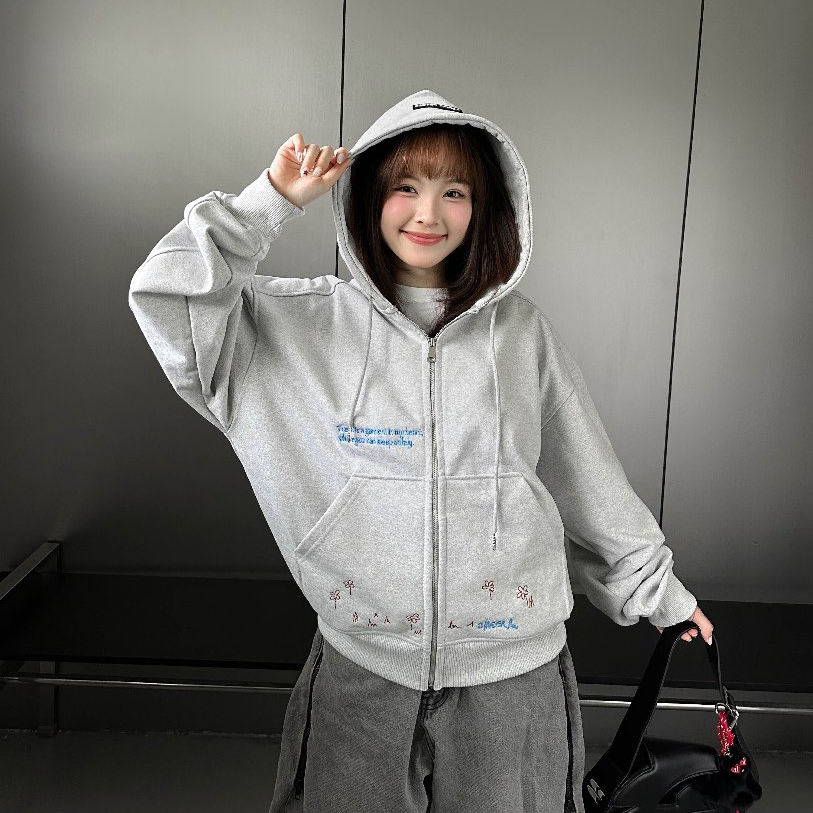 Áo Hoodie Zip Boxy GARDEN Cinder Form Đẹp, Local Brand Chính Hãng