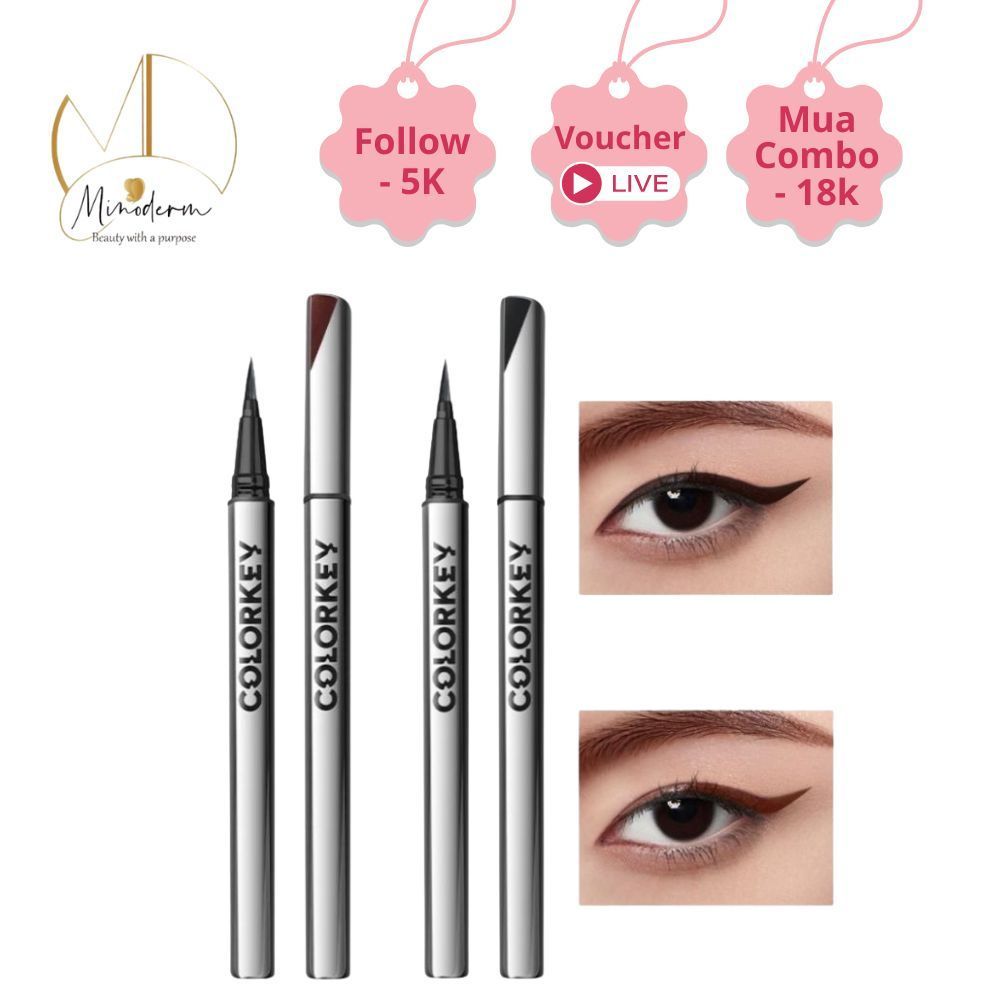 Bút kẻ mắt Colorkey Floating Color Liquid Eyeliner lâu trôi, chống nước