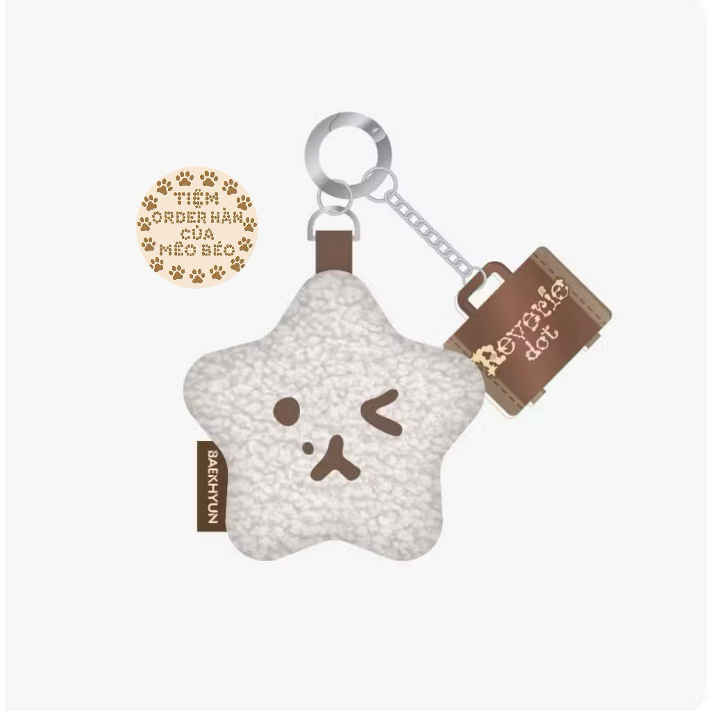 BAEKHYUN - 02 EMOTICON CUSHION KEYRING / 2025 BAEKHYUN WORLD TOUR [Reverie dot] OFFICIAL MD