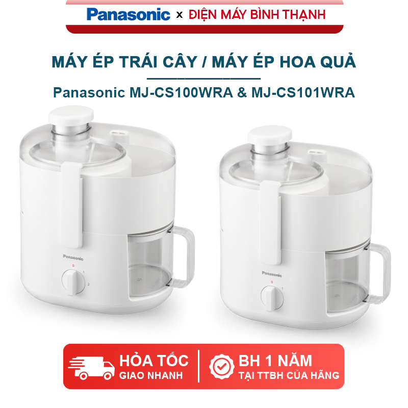 Máy ép trái cây hoa quả Panasonic MJ-CS100WRA và MJ-CS101WRA ép nhanh - Bảo hành 1 năm